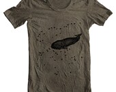 Women's Men's T Shirt Aviation Whale Unisex  American Apparel XS, S, M, L, XL 9 COLORS