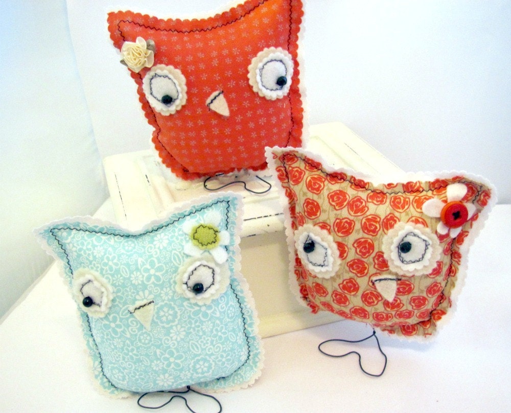 Spring Owl,Easy DIY Folk Art Owl, Easy Gift Ideas, Sewing Pattern PDF, Tutorial, Make It Yourself