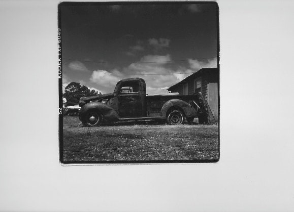 Original Black and White Series of 1939 Ford Truck by Michael Mauney circa 1980s