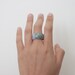 Polka Dot Jade Ring / jrdot3 / 7.5 US