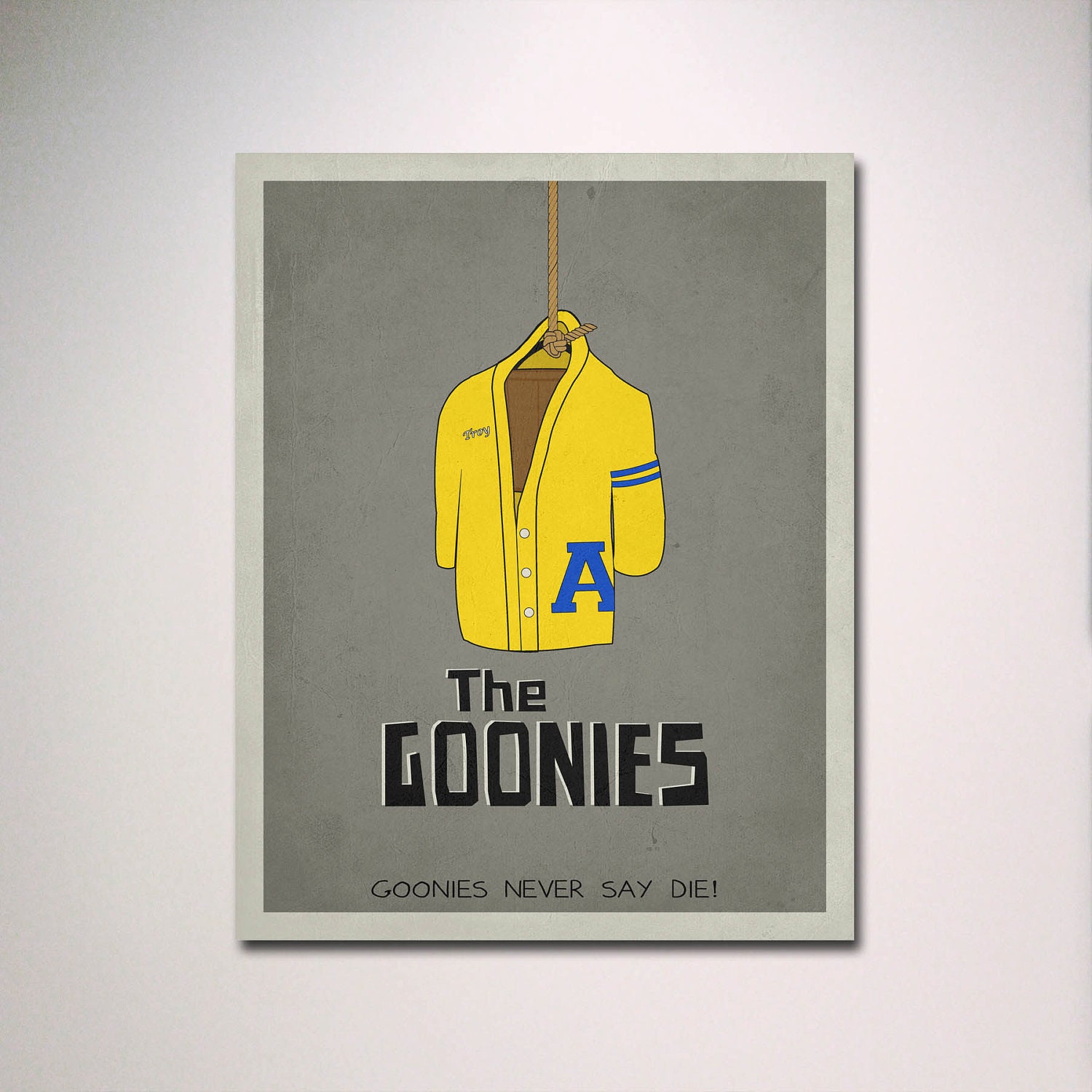 The Goonies Inspired Minimalist Movie Poster 11" x 14"