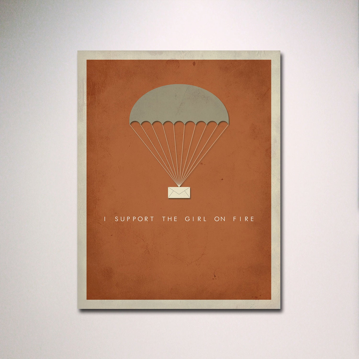 Hunger Games Inspired I Support The Girl On Fire Poster 11" x 14"
