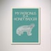 My Patronus Is A Honey Badger 11" x 14" Poster / Geekery Art / Harry Potter Typography