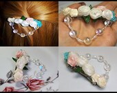 Hair Barrette, Girls Barrette, Wedding Favour, Barrette, Hairclip, Flower Barrette, Girls Hair Accessory, Hair Accessory, Roses