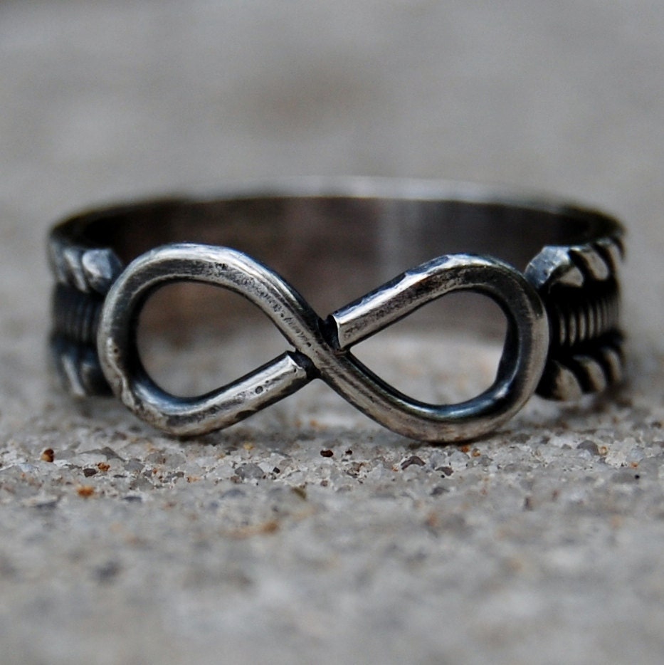 Infinity - Sterling Silver - Hand Forged Ring  - Your Size