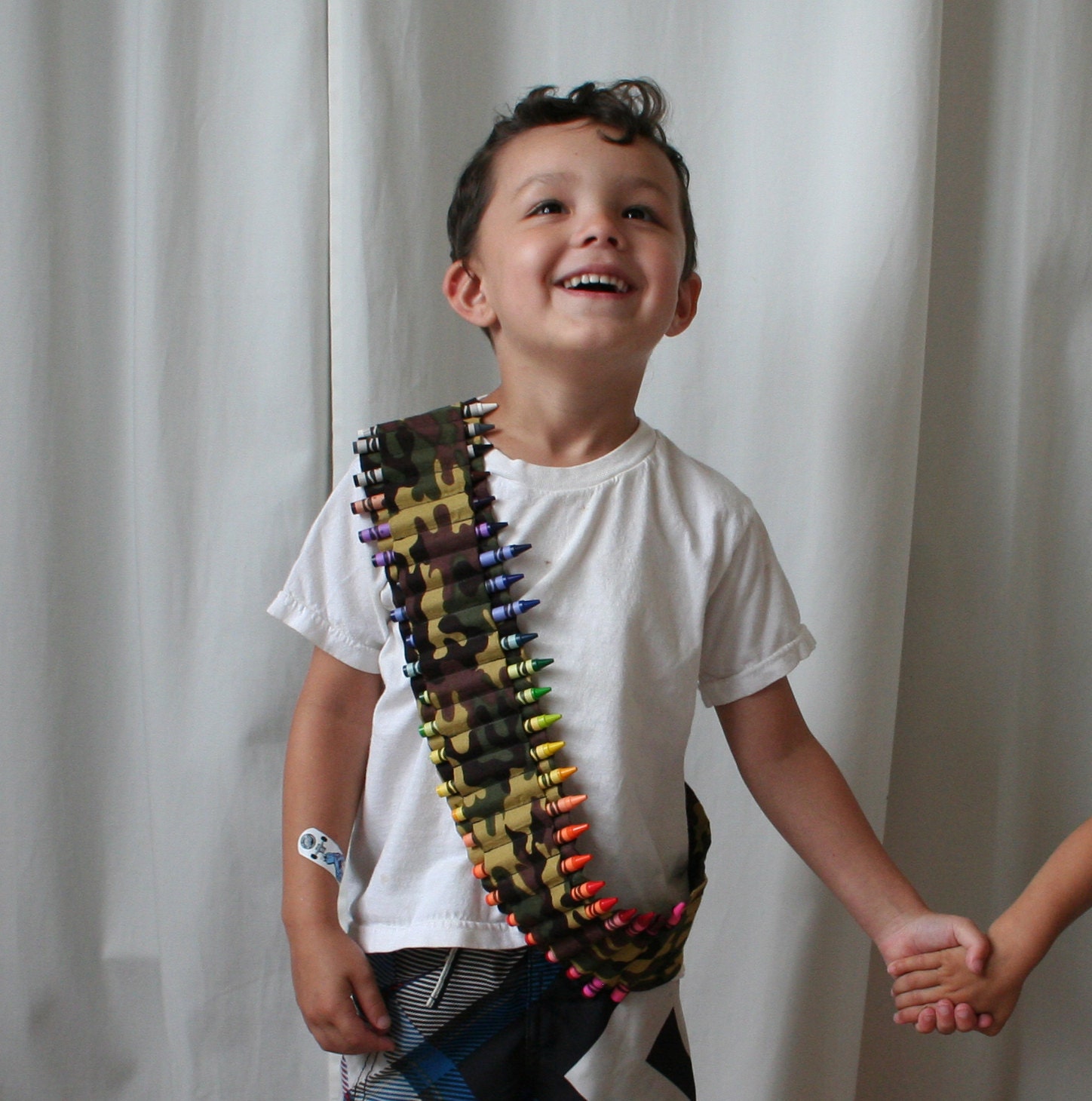 crayon ammo belt for kids -- camouflage