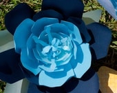 Amazing Blue Large Paper Flower