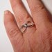 Infinity ring, Best Friend Ring, Sisters Ring, couples ring, custom message sterling silver engraved I LOVE YOU