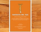 Fantastic Mr. Fox alternative film poster - 12" x 18" (Made to order)