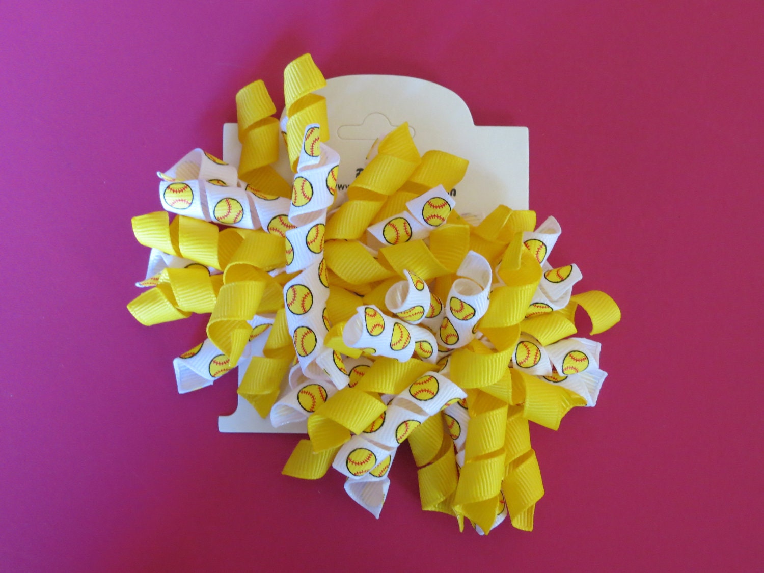 Hair Bow Set - Softball Korkers
