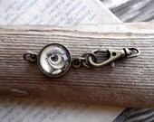 Eyeball Clasp, Closure, with Swivel Clasp,Eye,Anatomical Eye