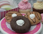 Pretend Food Chocolate Lovers Donuts Wooden Toy