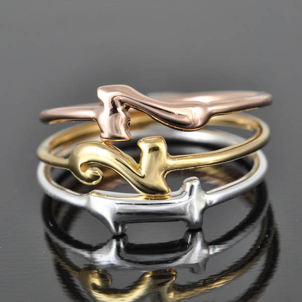 ON SALE, initial ring, alphabet ring, letter ring, personalized ring, silver ring, name ring, number ring, monogram ring, stacking ring