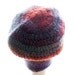 Women's wool-blend hat, wildflowers muffin-top hat, crochet beanie hat, fall fashion, winter fashion, small to medium hat