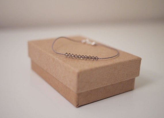 Swarovski Crystal Beads Silk Cord Bracelet