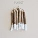 white dip twig pencils - hand painted - 4" (10 pencils)