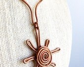 RA - Artistic Sturdy Copper Necklace