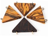 The Isosceles Wood Triangle Necklace