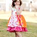 Mia's Reverse Knot Twirly Dress PDF Pattern size  6 months to size 8