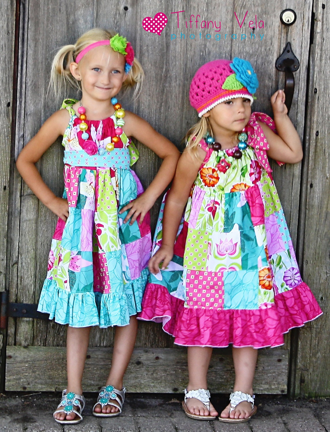 Claire's Patchwork Pillowcase Dress PDF Pattern size 18 months to size 6