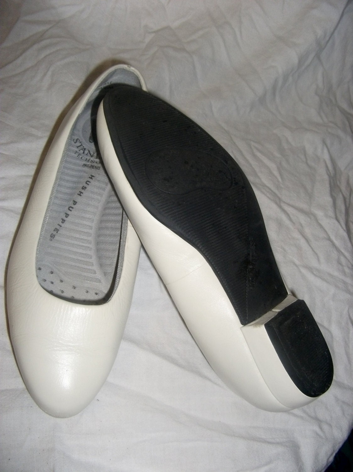 Vintage Leather Flats by Hush Puppies Size 6 New Vintage Never Worn Only 6 USD