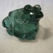 Vintage Green Glass Frog Candle Holder made by Indiana Glass Mint Condition Only 8 USD