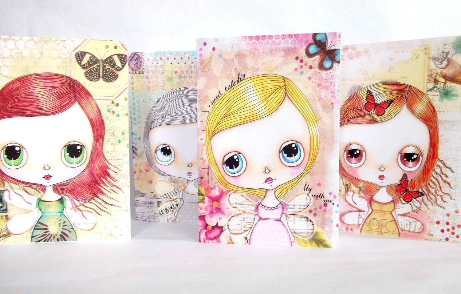 Set of 4 Fairy Cards