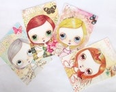 Postcards Fairies Girls Set Of 4