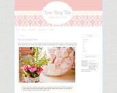 Premade Blogger Template: Vintage Chic (Instant Download)
