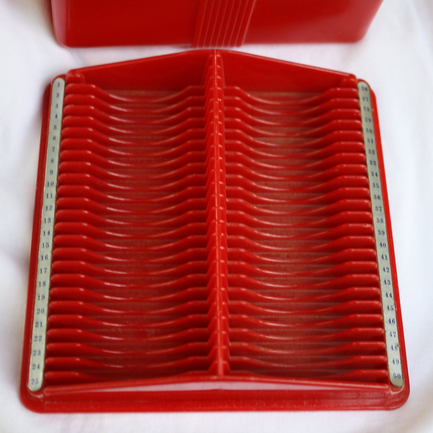 Plastic Red Vintage 35MM Slide Box