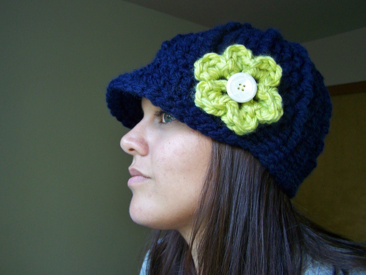 Seahawks Hat, Crochet Seahawks Beanie, Football Team Colors