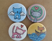 Cat Fancy - Pick your 4 Pinback Buttons