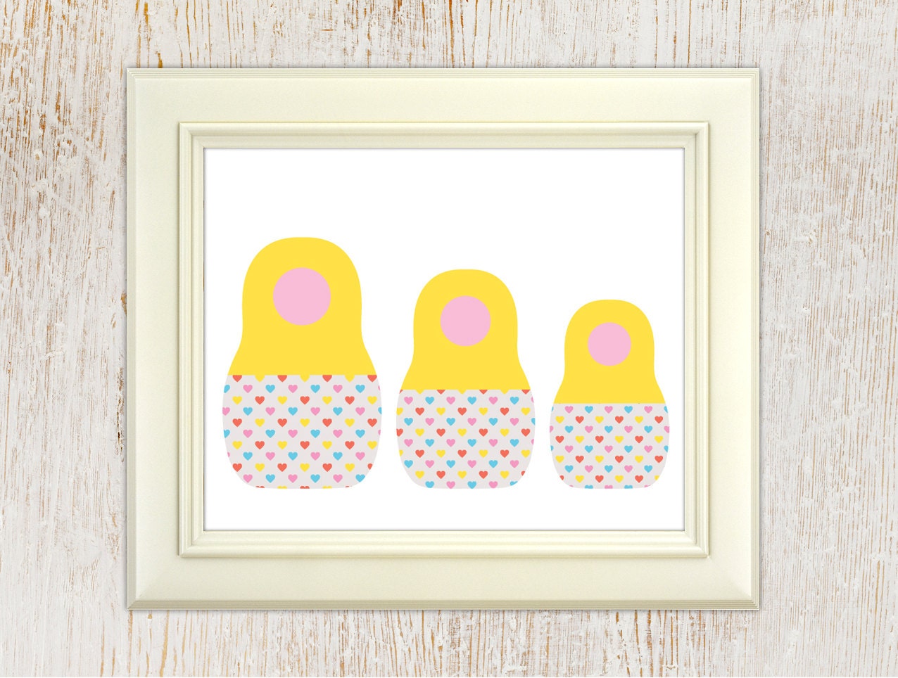 Printable Nursery Wall Art - Babushka Poster 10"X8", Digital File, Download And Print,  Kids Room Decor
