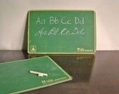 vintage green and yellow chalkboard by Ideal School Supply Company