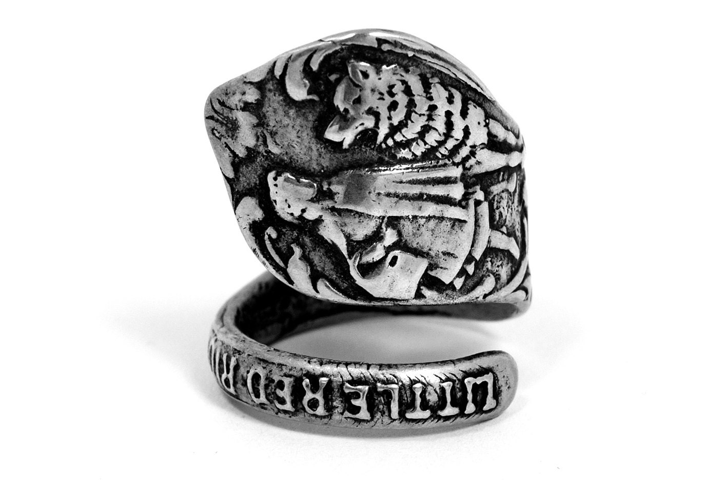 Little Red Riding Hood 1920s - Sterling Silver Spoon Ring