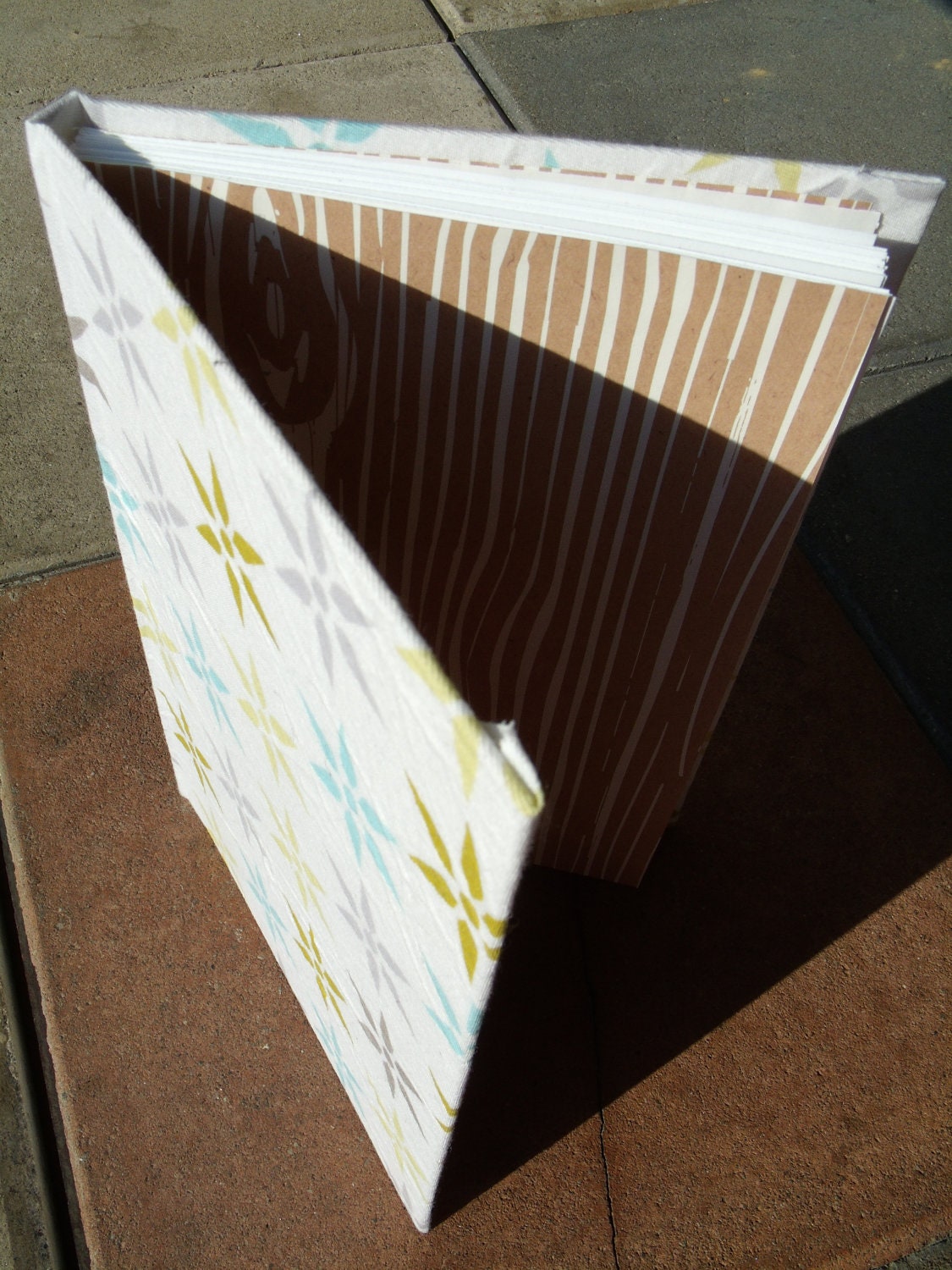 White Snowflake Book Cloth Journal
