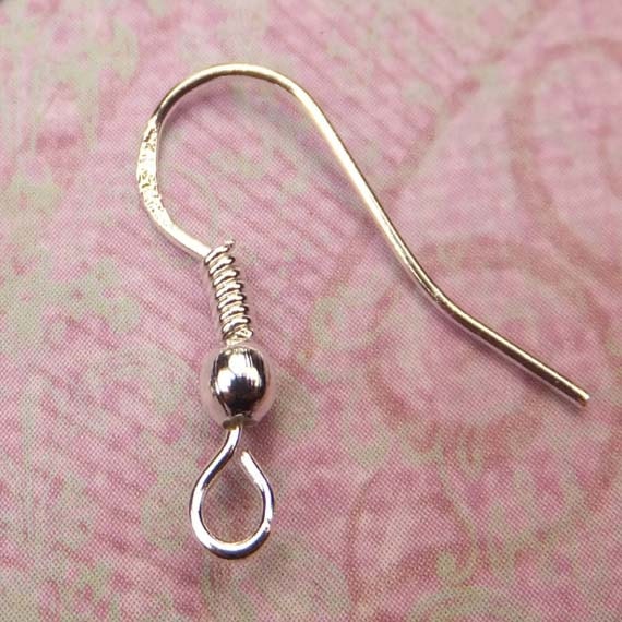 HOT SELLER - ( 50 Pairs ) 18mm 925 Stamped Silver Earring Finding French Wire Hooks Sterling Silver Findings - KarPenaEnterprises