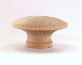Large 2 inch Unfinished Raw Wood Furniture Knob