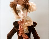Adele   Cloth Art Doll OOAK  Handmade art doll