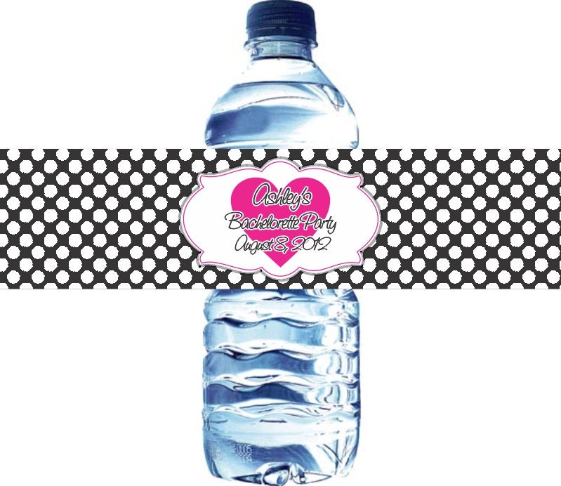 30 Bachelorette Party Water Bottle Labels - Waterproof and self stick Il_570xn