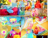 Mad Hatter STRAW FLAGS Party Printables- Alice In Wonderland- Girls to Woman birthday to Shower- Krown Kreations Il_170x135