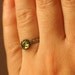 Peridot Ring , Green Peridot set in a Sterling Silver crown - Custom created in your size