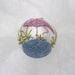 Pink Flamingo Glitter Ornament - Florida Christmas Flamingo on White Glass Ball