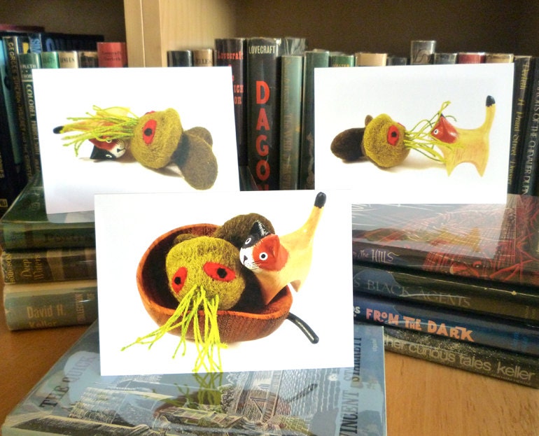 Cthulhu Blank Greeting Card - Set of Three