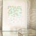 8"x10" (flat) Canvas Painting- Confetti: Mint & Gold