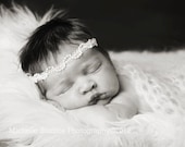 newborn photography prop,white baby girl pearl princess angel halo headband wrath, baby shower gift, infant photo prop, angel halo