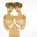 Siamese twins - Articulated Paper Doll by Dubrovskaya. Kraft paper, hand painted, MADE TO ORDER.