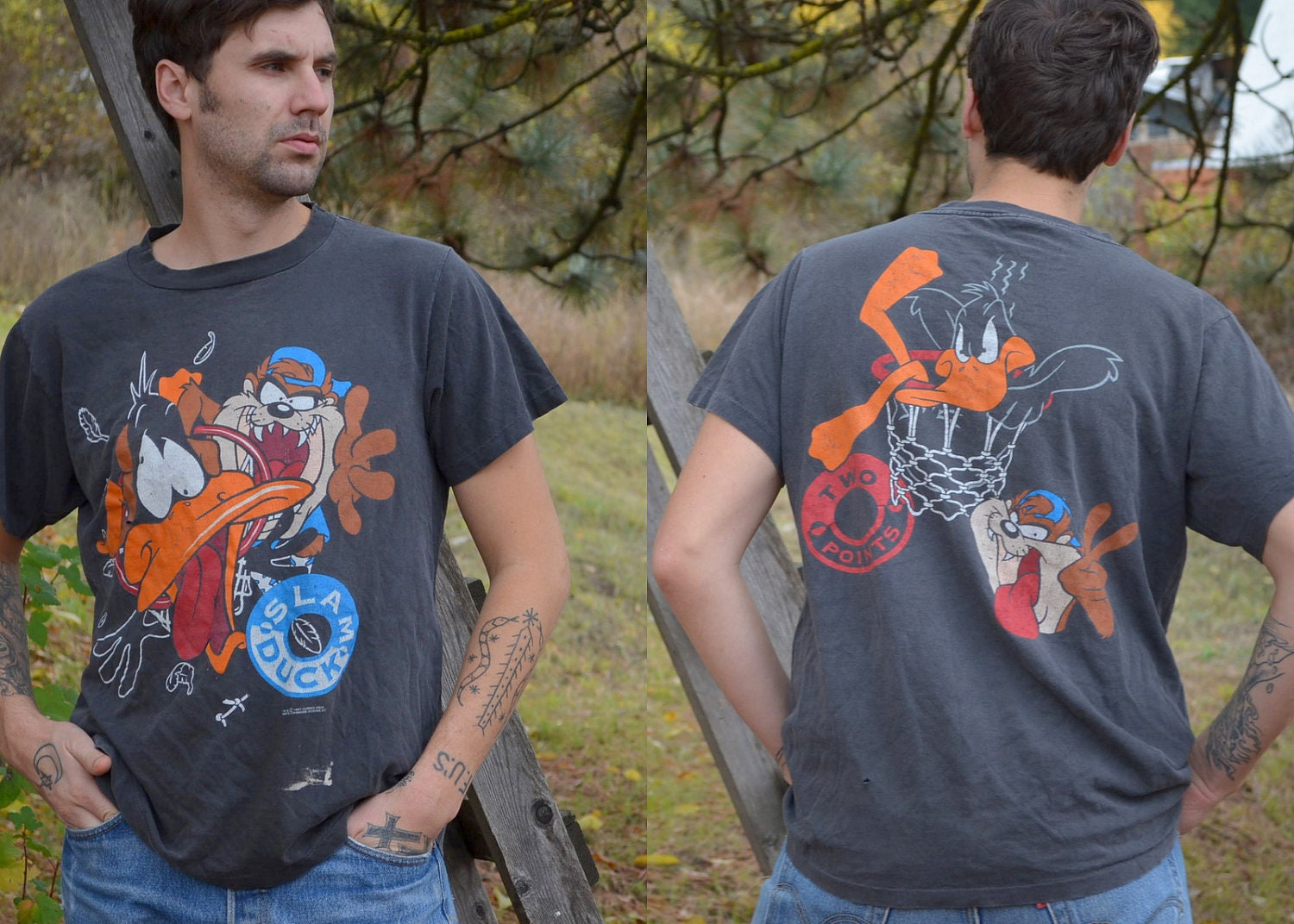 90's Space Jam Daffy Duck Looney Tunes T Shirt