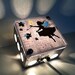 Flying Baby Elephant And Fairy - Repurposed Vintage Dictionary Print Design Night Light