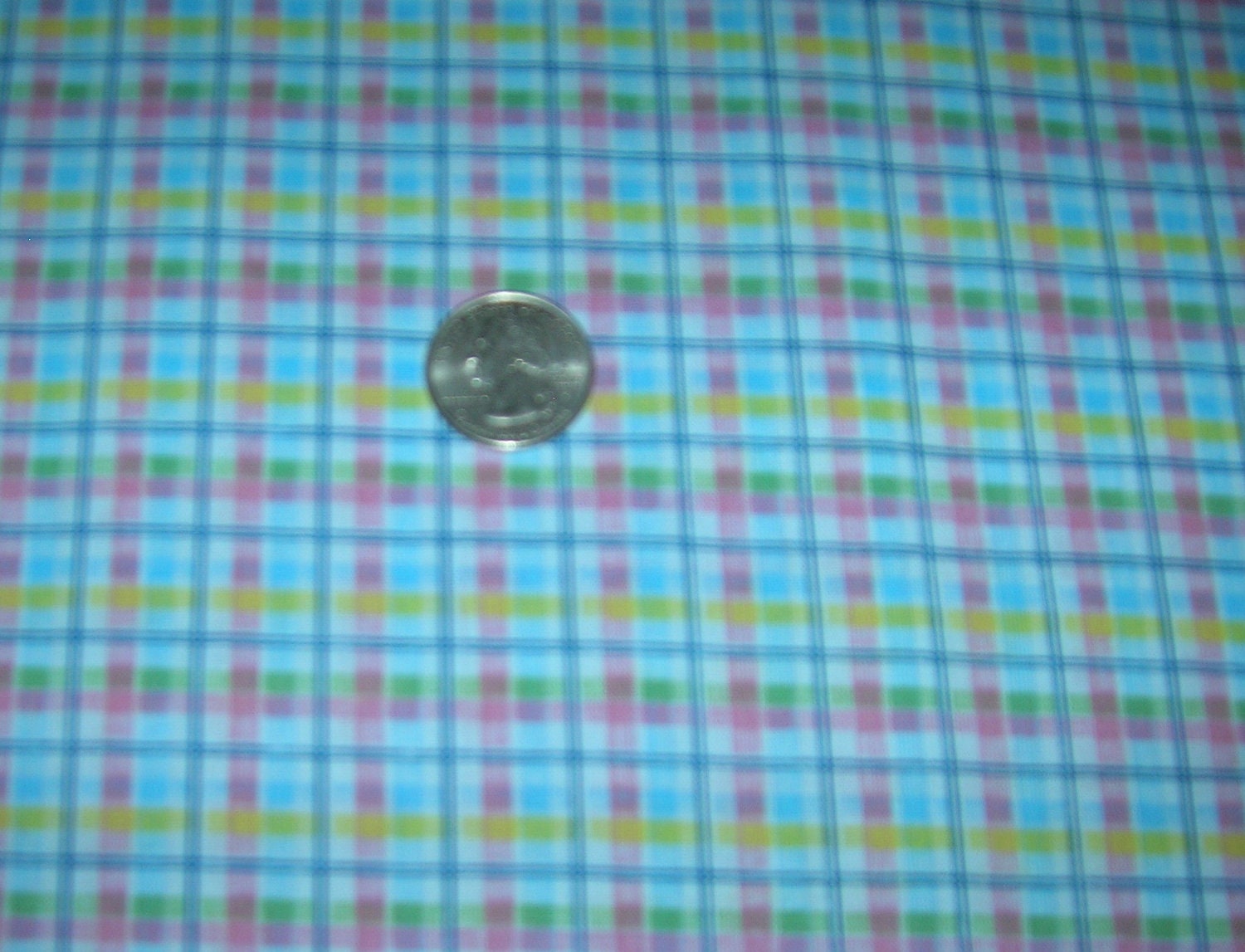 blue plaid fabric